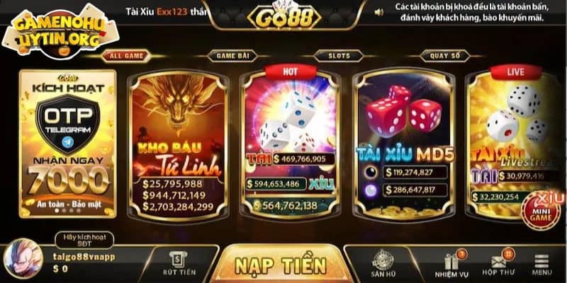 Kỹ năng cá cược tựa game tài xỉu go88 hiệu quả cao